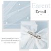 Earent Bridal Hair Bow Veil with Pearl White Wedding Hair Piece Bows Tulle Hair Clip Bachelorette Party Hair Accessories Bride Shower Gift for Women Girls (A-White 1)