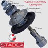 Stadea Diamond Router Bit Granite Diamond Profile Wheel - Full Bullnose Half Round Countertop Edge Profile Router Bits V40 for Granite Stone Concrete Counter Edges