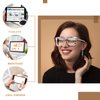 Kingdder 6 Pack Oversized Blue Light Glasses for Women Square Blue Light Blocking Glasses Stylish Computer Reading Eyeglasses (Elegant Colors)