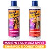 Mane 'n Tail Spirit Untamed SET 11.02oz Caramel Apple Scented Everyday Gentle Shampoo & Conditioner Coconut Oil Formula (Shampoo +Conditioner 11.02oz)