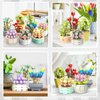 JMBricklayer Flowers Succulents Botanical Collection Building Sets, Plants Office Home Decor Succulents Bonsai Building Toys, Creative Flowers Building Project for Adults, Gifts Ideas for Girls Women
