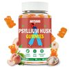 ABYSSUS Psyllium Husk Gummies 1500mg, Daily Psyllium Husk Fiber Supplement, Supports Digestive Health & Bloating Relief, Sugar-Free, Peach Flavor, 60 Count