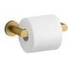 KOHLER 73147-2MB Composed Pivoting Toilet Paper Holder Wall Mount, Metal Toilet Paper Holder, Vibrant Brushed Moderne Brass
