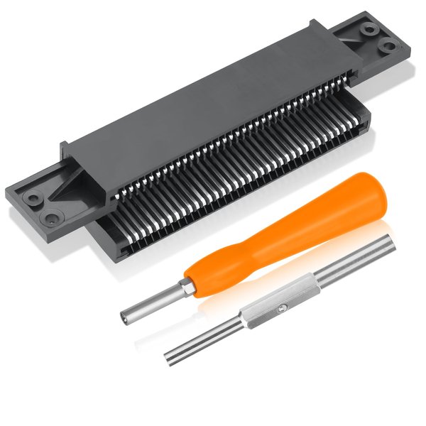 SUNJOYCO NES 72 Pin Connector Cartridge Slot, 72 Pin Connector for NES, with 3.8mm 4.5mm Screwdriver Bit Open Repair Tool for NES, 72 Pin Replacement Connector for Nintendo Console NES 8 Bit System