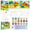 3 Pack Framed Paint by Numbers for Kids Ages 5-8-12, Fun and Easy Canvas Painting Set for Boys and Girls, Easy Paint with Numbers DIY Acrylic Oil Painting Kits for Home Wall Décor & Gift (8X10inch)