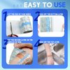 Transparent Dressing Adhesive Bandage Clear Waterproof Bandage Stretch Tape for Tattoos Swimming (3.94 Inch x 10.94 Yard)