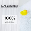 Hookless It's A Snap! Plastic PEVA Snap-In Replacement Shower Curtain Liner for Hookless Curtain with No Sheer Window, 70" x 69", Water-Repellent, Easy Install, Frost