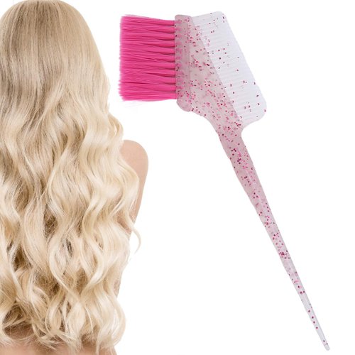 Hair Dye Brushes Comb,Hair Coloring Brush Tool DIY Hairdressing Bleach Color Brushes Coloring Applicator for Hair Salon Home Hair Dye Tools(pink)