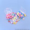 AUEAR, 2 Pack Mini Suitcase Boxes Plastic Candy Box Small Reception Gift Box Travel Case for Wedding Party Decoration (Pink & Blue)