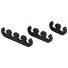 X AUTOHAUX 6pcs 7mm 8mm 8.5mm 8.8mm Car Engine Spark Plug Separators Ignition Wire Separators Holder Black