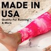 Zensah Calf/Shin Compression Sleeve - Made in the USA Single Leg Compression Sleeve for Shin Splint Relief, Recovery, Running (Neon Pink, Small/Medium)