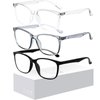 Oilway Blue-Light Blocking Glasses for Women Men - 3Pack Computer Reading/Gaming/TV/Phones Glasses Anti Eyestrain & UV Glare