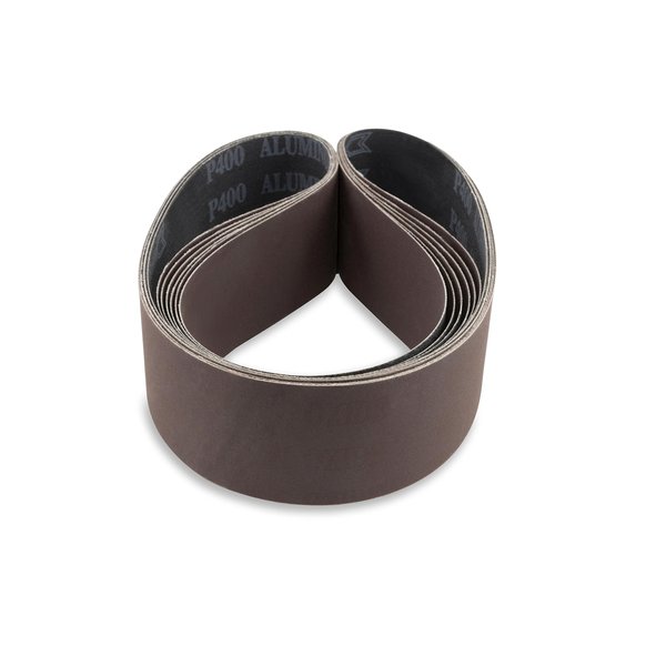 Red Label Abrasives 2 X 42 Inch 220 Grit Aluminum Oxide Multipurpose Sanding Belts, 6 Pack