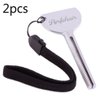 2pcs Tube Toothpaste Squeezer Keys, Metal Hair Dye Color Key Roller Dispenser Wringer Tool