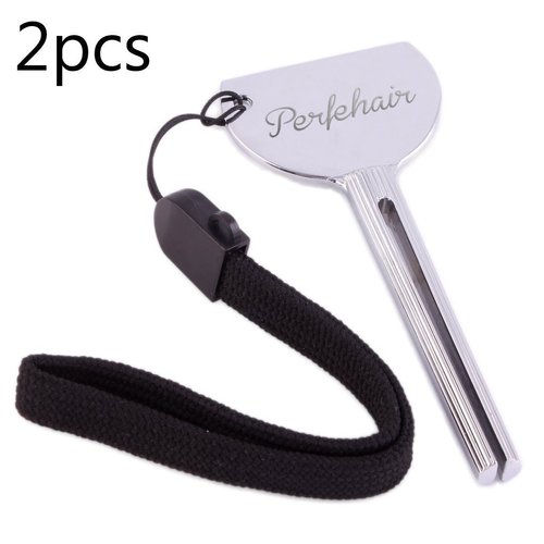 2pcs Tube Toothpaste Squeezer Keys, Metal Hair Dye Color Key Roller Dispenser Wringer Tool