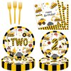 51 Pcs Construction 1st Birthday Party Supplies Dump Truck One Years Old Tablecloth Paper Plates Napkins Forks Dinnerware for Construction Baby Shower Birthday Party Supplies Decorations