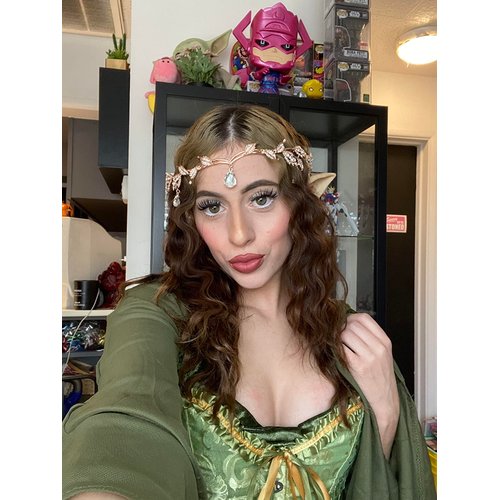 SH Rhinestone Crown for women, Wedding Tiaras and Crowns Rose Gold Tiara Headband Halloween Party Hair Accessories Birthday Pageants Prom Fairy Headpieces