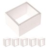 TOYANDONA 6pcs Dollhouse Miniature Storage Rack Floating Shelves Doll House Wall Rack Bookshelf Display Dollhouse Furniture Accessories White Miniature 1:12 Dollhouse Cabinet Bookshelf Storage Rack
