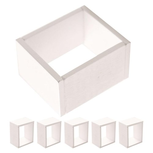 TOYANDONA 6pcs Dollhouse Miniature Storage Rack Floating Shelves Doll House Wall Rack Bookshelf Display Dollhouse Furniture Accessories White Miniature 1:12 Dollhouse Cabinet Bookshelf Storage Rack