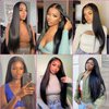 ORIGINAL QUEEN Straight Wear and Go Glueless Wigs HD 4X6 Lace Front Human Hair Wigs for Women New Upgraded No Glue Pre Cut Lace Closure Wigs Ready to Wear Pre Plucked OQ Hair 180% Density 20Inch