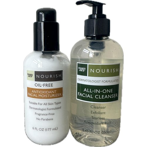 Generic Trader joes Nourish Facial cleanser and moisturizer set - 1 of each iteam