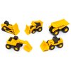 R & S LIMITED Boley: Mini Construction Vehicles - 5pk - Yellow & Black, Realistic Equipment Toy Playset, Interactive Moveable Parts, Indoor & Outdoor, Kids Ages 3+