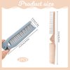 Travel Hair Brush, 2 PCS Double Headed Foldable Pocket Comb Mini Compact Collapsible Hairbrush Portable Anti-Static Small Comb for Women, Hairdressing Brush for Gym, Car, Purse, Office (Pink/Blue)