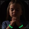 Chitidr 100 Pcs 8" Christian Bracelets Let Your Light Shine Matthew 5: 16 Bible Verse Christian Wristbands Glow in the Dark Silicone Bracelets Bulk Inspirational Scripture Trunk Or Treat Party Favors