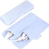 Heat Resistant Silicone Mat Travel Case Portable Travel Mat Cover for Hair Straightener, Flat Iron and Hot Hair Styling Tools (Blue)