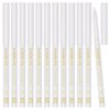 KAIQIKAIXI 12Pcs White Eyeliner Pencils Professional Use as Highlighter,Lip Line Pen Long-lasting Nice Color Eye Brow Gel Pen Makeup Brow Tint Pencils Beauty Makeup Tools