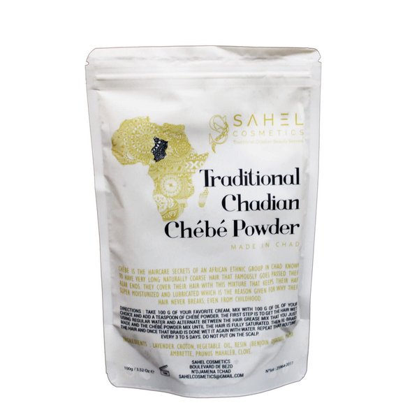 Chebe Powder Authentic From Miss Sahel Chad, Africa. Hair Growth Formula, Super Moisturizing All Natural Hair Mask. 100% authentic African Hair Powder (100 grams)