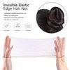 Zonon Bun Hair Nets Invisible Elastic Edge Mesh and U Shaped Pins Set, 50Pcs Individual Package Invisible Hair Nets, 40Pcs U Shaped Pins for Ballet Bun, Sleeping, Women and Wig (Light Brown)