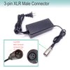 UAUSE 24V2A 3 pin XLR Electric Scooter Battery Charger Replacement for Drive Scout Mobility Razor Go Go Elite Traveller SC40E/SC44E, Ezip Mountain Trailz, Jazzy Electric Power Charger