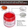 Red Mica Powder for Epoxy Resin 3.5 oz /100g Powdered Pigment for Soap Colorant Bath Bomb Dye, Cosmetic Grade for Lip Gloss, Acrylic Nails Polish, Craft Projects