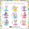 PIXHOTUL Butterfly Centerpieces for Tables - 9 PCS Butterfly Honeycomb Table Centerpieces, 1 PC Butterfly Tablecloth Butterfly Party Decorations for Girl Birthday Baby Shower