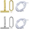 1Pc Silver Brooch Converters Pins Converters Brooch Pendant Converters Copper Material Pin to Pendant Converters for Brooch and Pin, Jewelry Findings