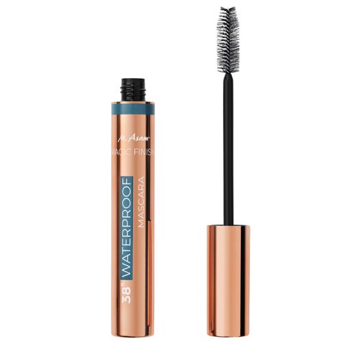 M. Asam MAGIC FINISH 38° Waterproof Mascara Deep Black (0.41 Fl Oz), Mascara Volume and Length with Argan Oil, Easy Removal with 38 °C warm water (100.4 °F), Vegan