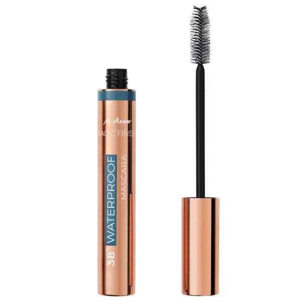 M. Asam MAGIC FINISH 38° Waterproof Mascara Deep Black (0.41 Fl Oz), Mascara Volume and Length with Argan Oil, Easy Removal with 38 °C warm water (100.4 °F), Vegan