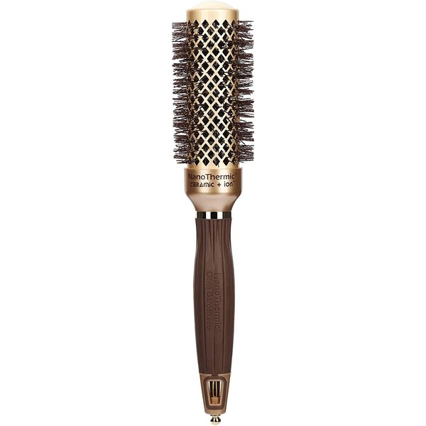 Olivia Garden NanoThermic Ceramic + Ion Round Thermal Hair Brush NT-34 (1 1/4")