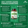 Zazzee Extra Strength French Maritime Pine Bark 20:1 Extract, 350 mg Per Capsule, 60 Vegan Capsules, 95% Proanthocyanidins, Kosher, 2 Month Supply, Standardized 20X Extract, Non-GMO, Made in The USA