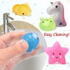 LUDILO Mochi Animal Squishies Toys 2nd Generation Glitter Mochi Squishy 28pcs Random Kawaii Mini Squishies Party Favors for Kids Unicorn Cat Panda Class Prizes Birthday Gifts Stress Relief Toy