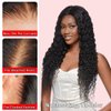 28 Inch Glueless Wigs Human Hair Pre Plucked Pre Cut 180 Density Water Wave HD Lace Front Wigs Human Hair Glueless Wear and Go 7X4 Wet and Wavy Curly Lace Closure Wigs Human Hair for Women