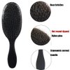 Boar Bristle Hair Brush Detangling Paddle Brush for Curly Fine Straight Natural Hair, Anti-frizz Detangler Brush Styling Hairbrush for Women Men
