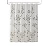 Madison Park Cecily Botanical Modern Shower Curtain, Contemporary Design Water Repellent Shower Curtains for Bathroom, 72 X 72, Grey