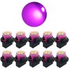 GLOFE T10 194 168 Dash Instrument White LED Light Bulbs Bright Panel Gauge Cluster Dashboard LED Light Bulbs 10Pcs/Set (Purple/pink)