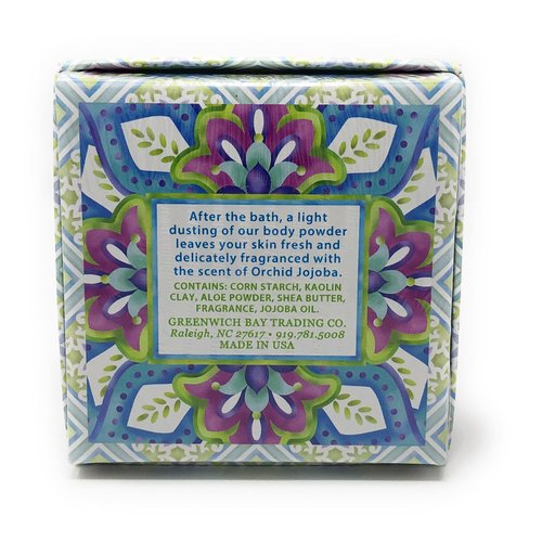 Greenwich Bay Trading Co. Scented Dusting Powder, 4 Ounce, Orchid Jojoba