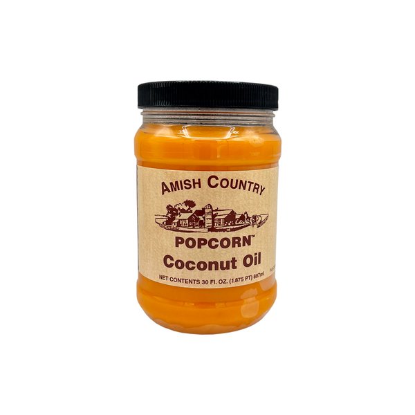 Amish Country Popcorn | Coconut Oil | Vegan, Tree Nut and Peanut Free | Old Fashioned, Non-GMO and Gluten Free (30 oz)