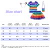 ADREIT Rainbow Tutu Dress for Girls, Birthday Girl Outfit Cosplay Costumes with Headband and Bag Christmas Birthday Party