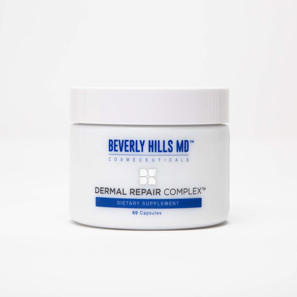 Beverly Hills MD Dermal Repair Anti-Aging Supplement - Hyaluronic Acid, Collagen, Vitamins for Smooth, Plump Skin