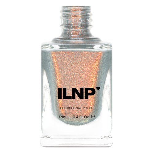 ILNP Flicker - Flickering Light Grey Shimmer Nail Polish